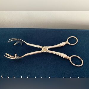 Elegant Silver Plated Raimond Claw Serving Tongs